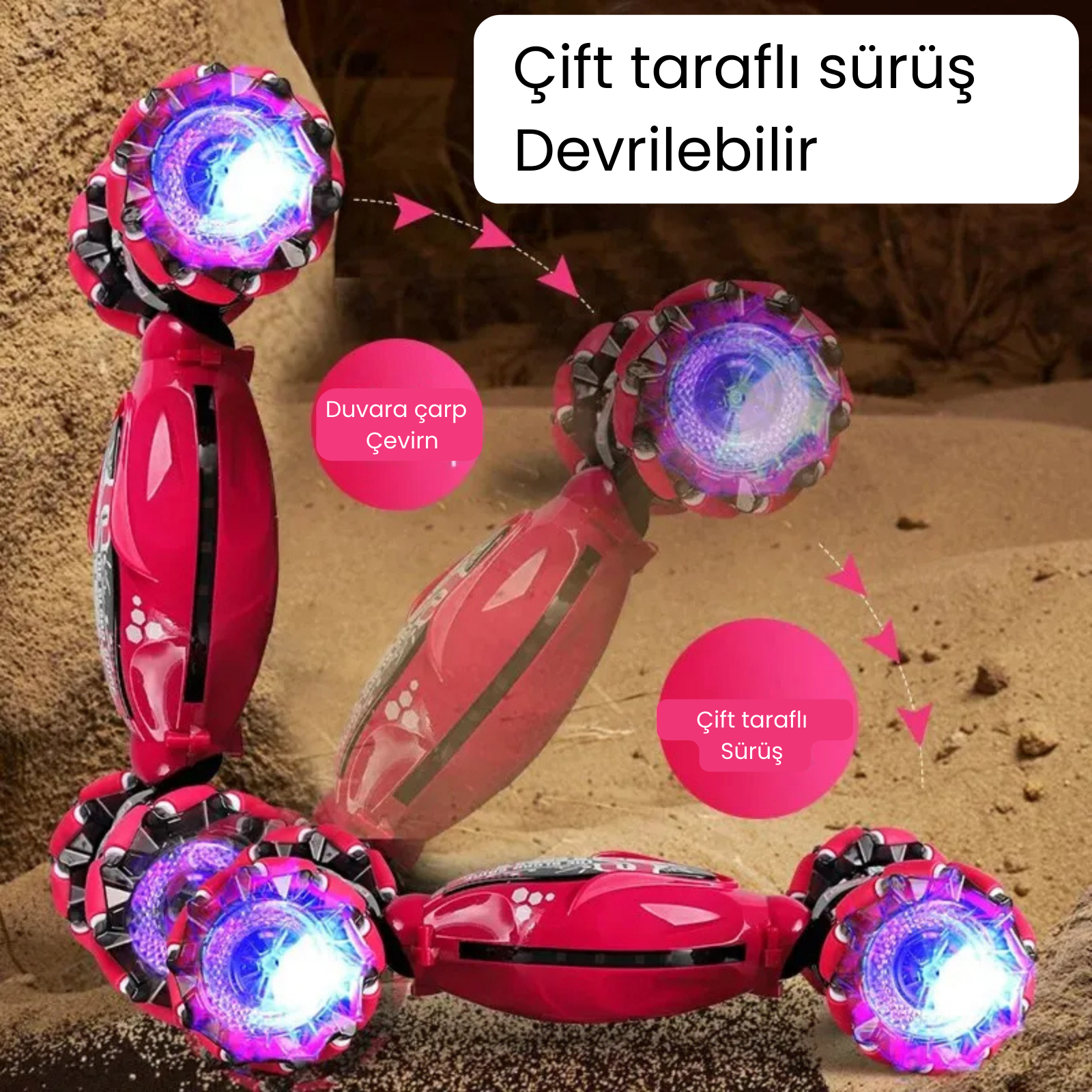 Ateşli Dublör Araba