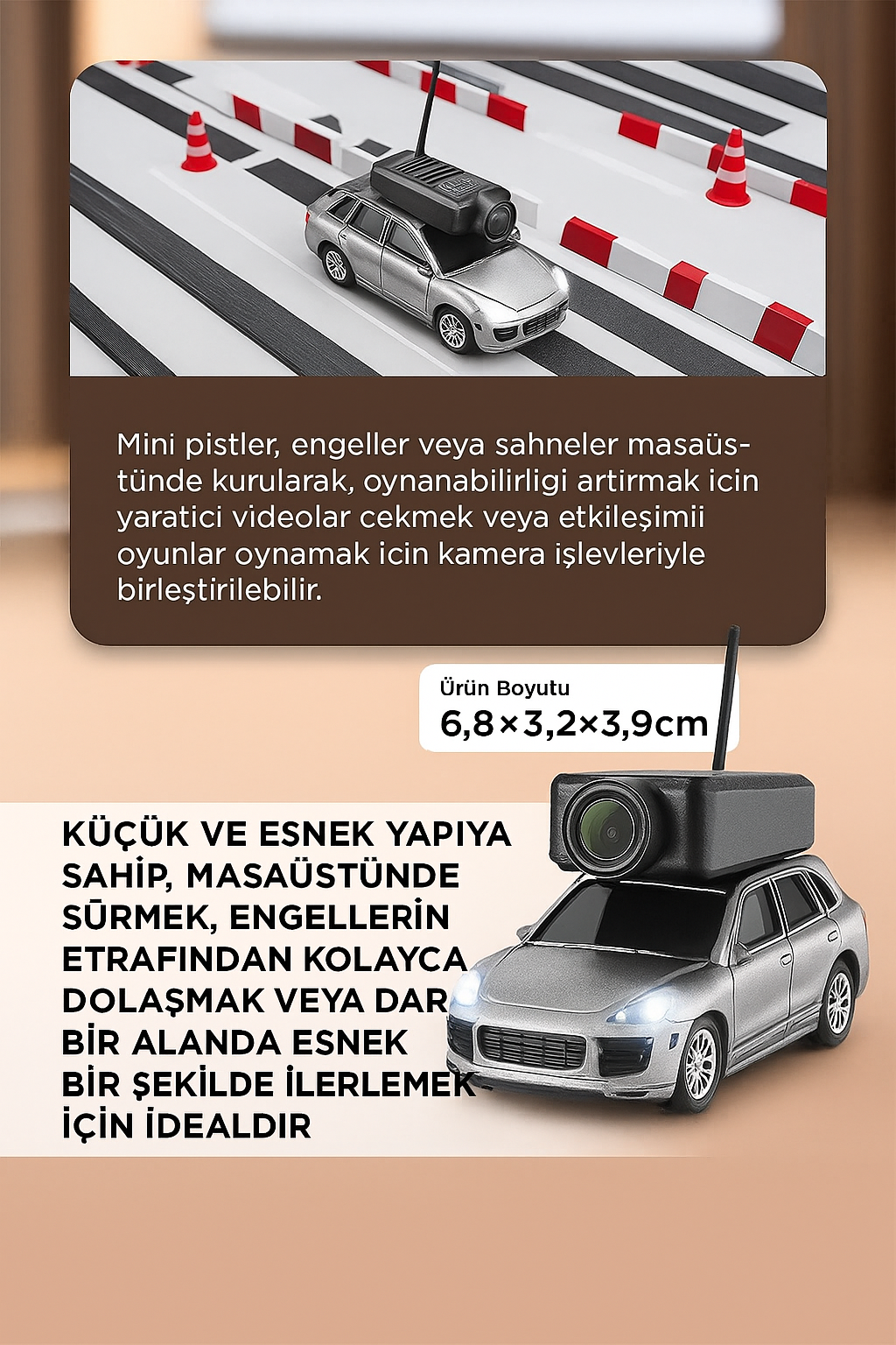 Mini Kameralı Rc Araba