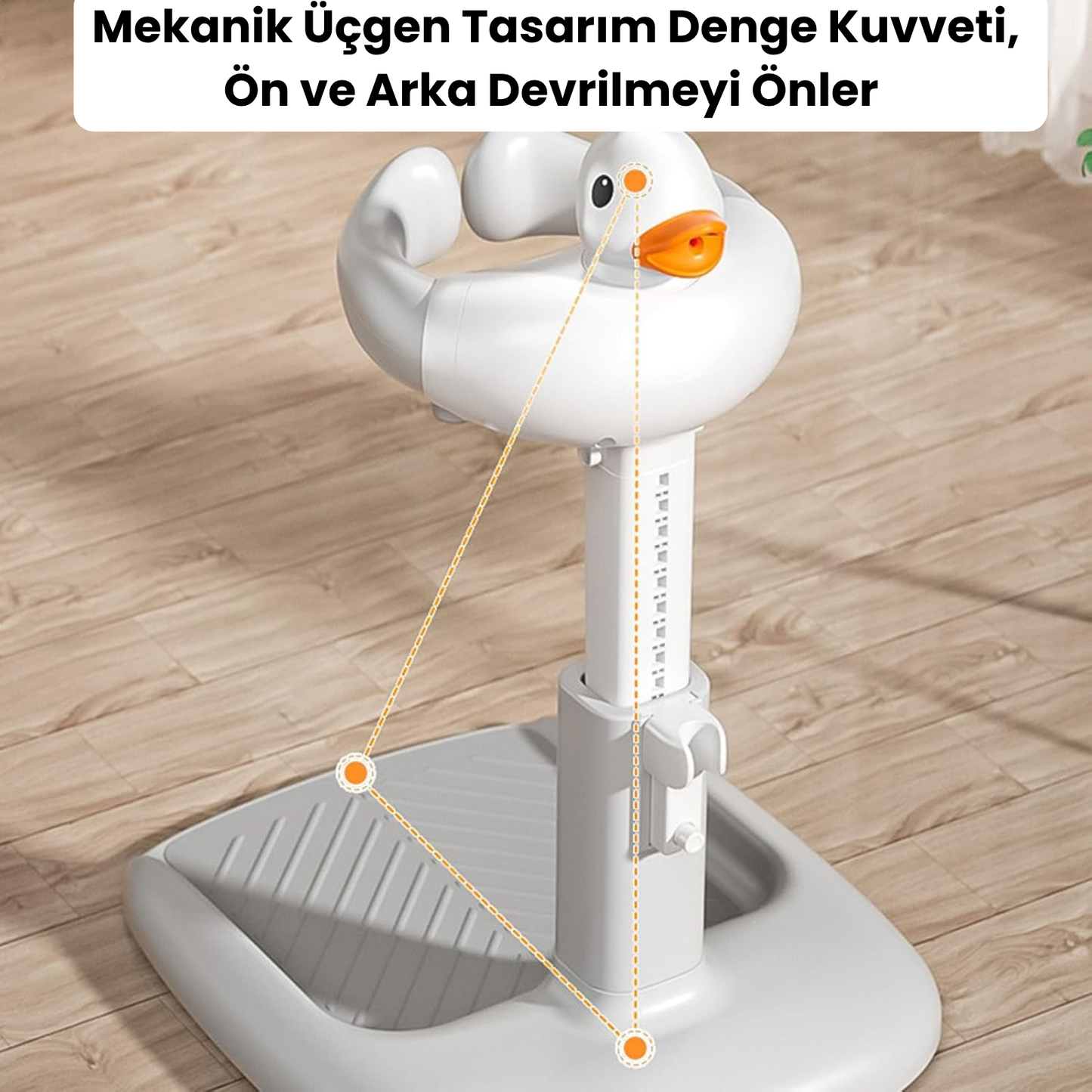 Ördek Şeklinde Kaymayan Bebek Banyo Rafı Standı