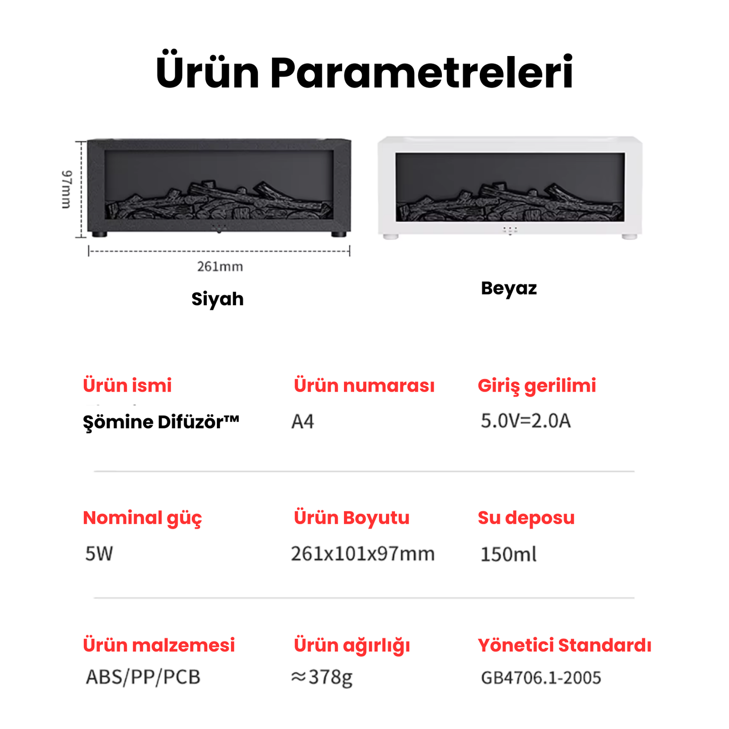 Şömine Difüzör