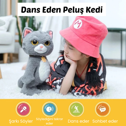 Dans Eden Peluş Kedi